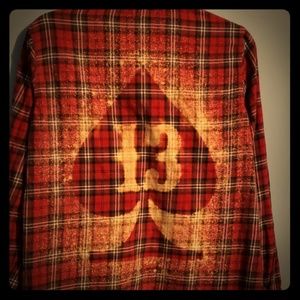 #13 spade flannel snap down